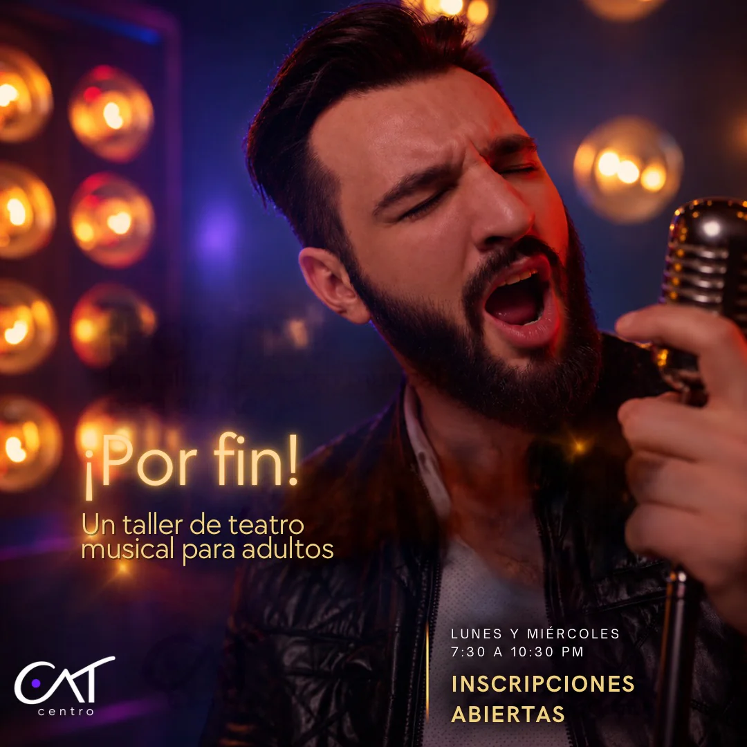 Ensayo de jazz teatral para adultos, imagen promocional de CABARET creada con IA